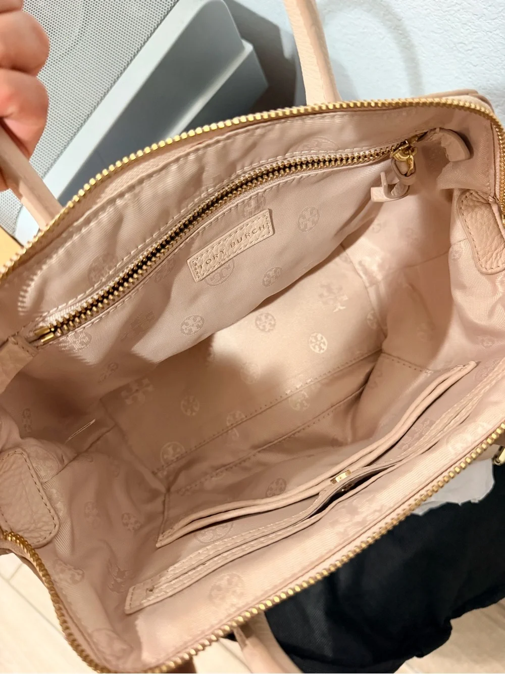 Tory Burch Beige Clara Crossbody